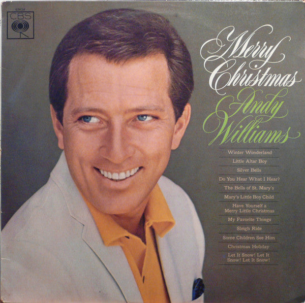 Andy Williams : Merry Christmas (LP, Album, Mono)