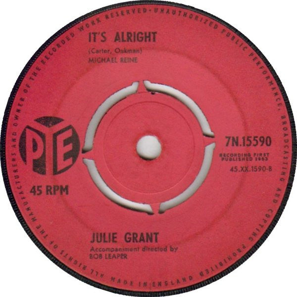 Julie Grant : Hello Love (7", Single)