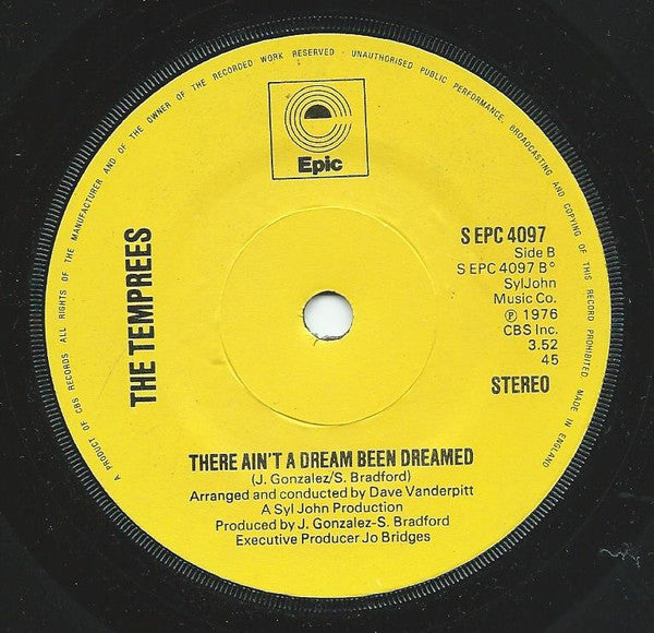 The Temprees : I Found Love On A Disco Floor (7")
