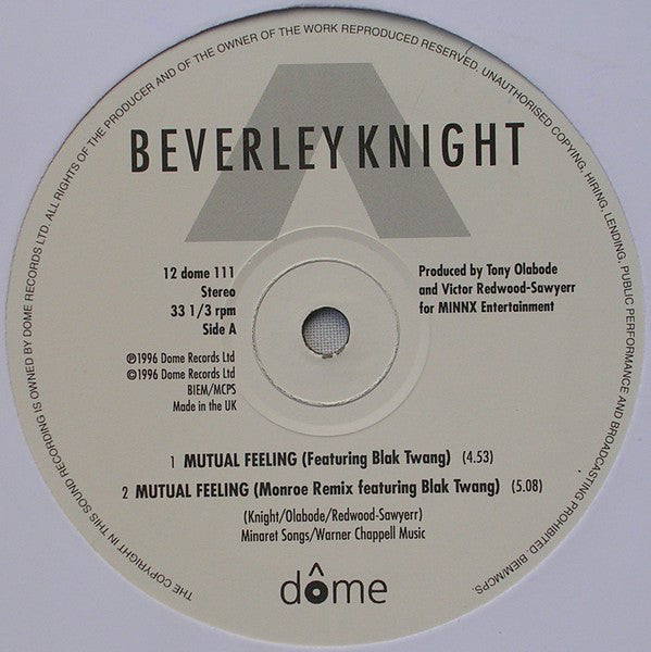 Beverley Knight : Mutual Feeling (12")
