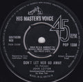 John Leyton : Don't Let Her Go Away (7", Single)