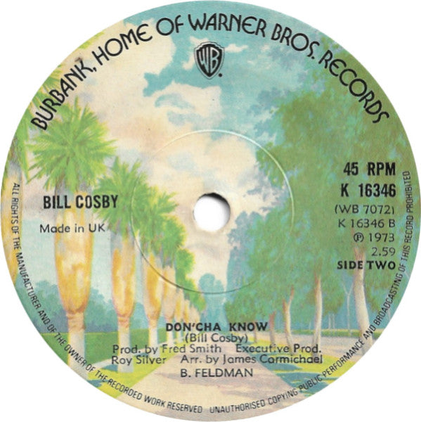 Bill Cosby : Little Ole Man (Uptight - Everything's Alright) (7", Single, RE)