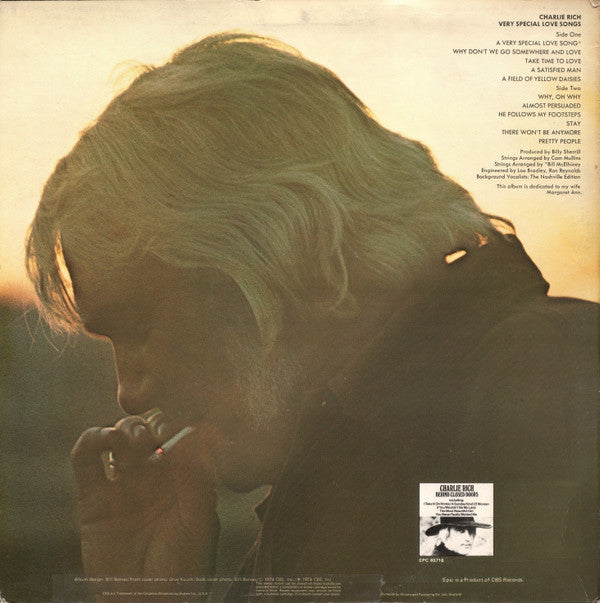 Charlie Rich : Very Special Love Songs (LP, Album)