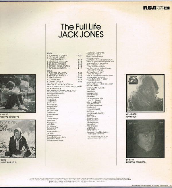 Jack Jones : The Full Life (LP, Album)