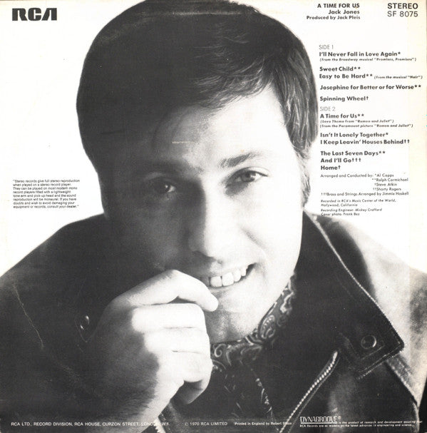Jack Jones : A Time For Us (LP, Album)