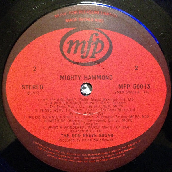 The Don Reeve Sound : Mighty Hammond (LP, Album)