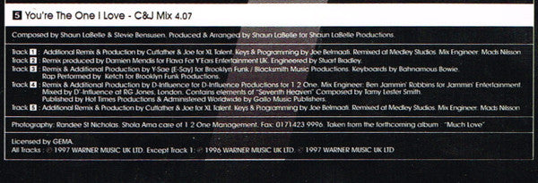 Shola Ama : You're The One I Love (CD, Single, RE, CD1)