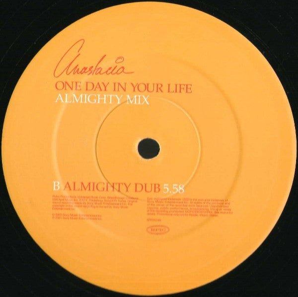 Anastacia : One Day In Your Life (Almighty Mix) (12", Promo)
