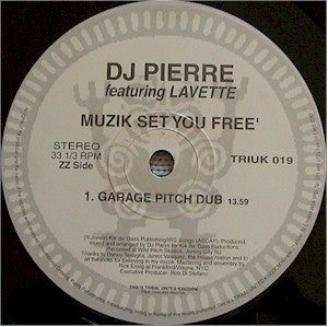 DJ Pierre Featuring Lavette : Muzik Set You Free (12")
