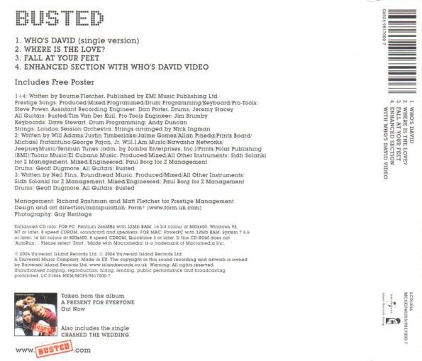 Busted (3) : Who's David (CD, Single, Enh, CD2)