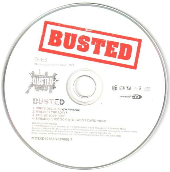 Busted (3) : Who's David (CD, Single, Enh, CD2)