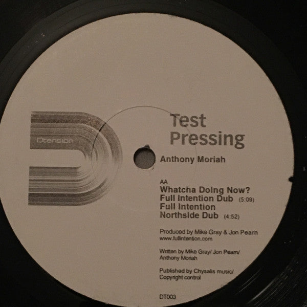 Anthony Moriah : Whatcha Doing Now? (12", TP)
