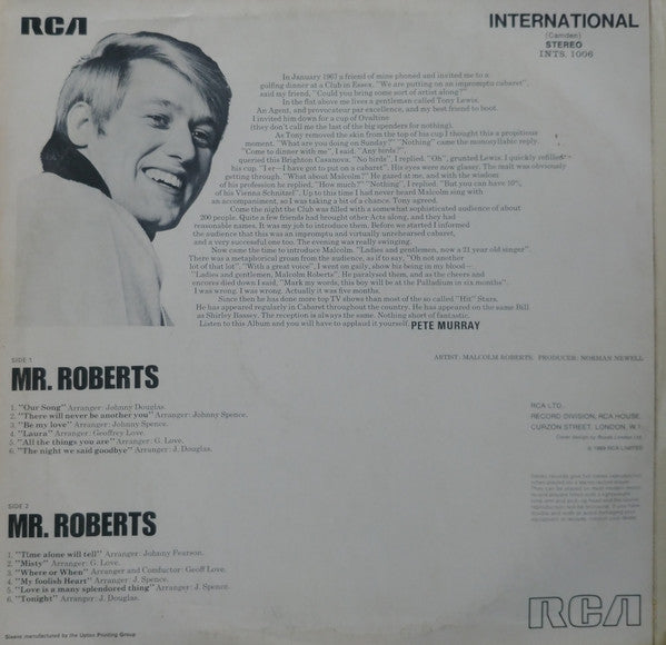 Malcolm Roberts : Mr. Roberts (LP, RE)