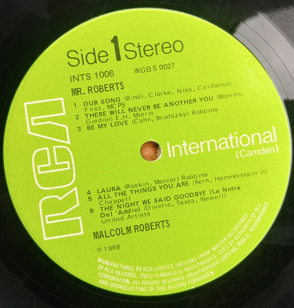 Malcolm Roberts : Mr. Roberts (LP, RE)