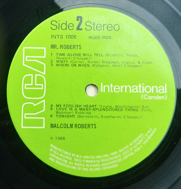 Malcolm Roberts : Mr. Roberts (LP, RE)
