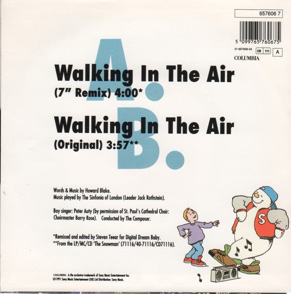 Digital Dream Baby : Walking In The Air (Remixes) (7", Single)