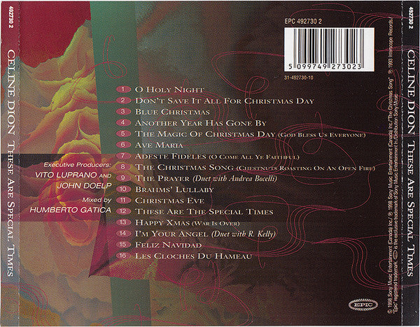 Celine Dion* : These Are Special Times (CD, Album)