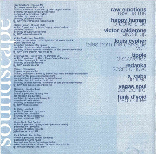 Various : Soundscape Glasgow 97 (CD, Comp, Smplr)