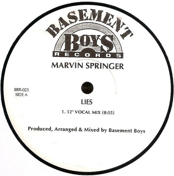 Marvin Springer : Lies (12", Promo)
