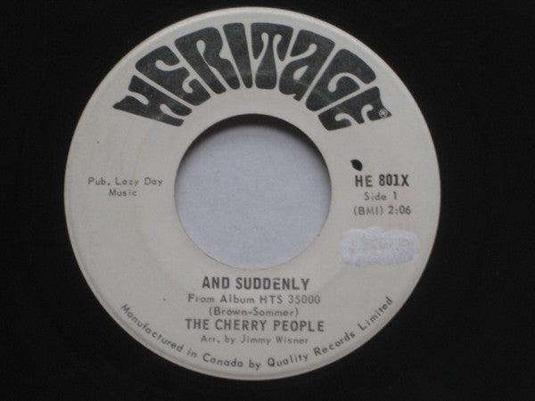 Cherry People : And Suddenly (7")
