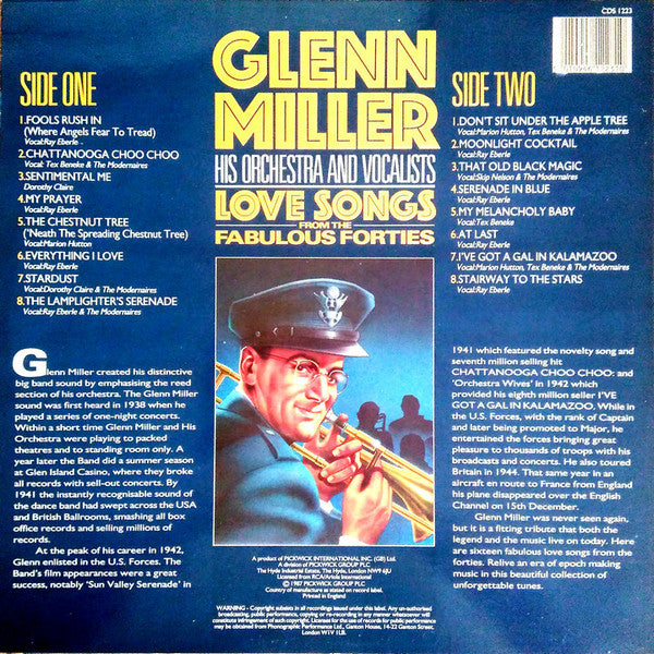 Glenn Miller : Love Songs From The Fabulous Forties (LP, Comp)