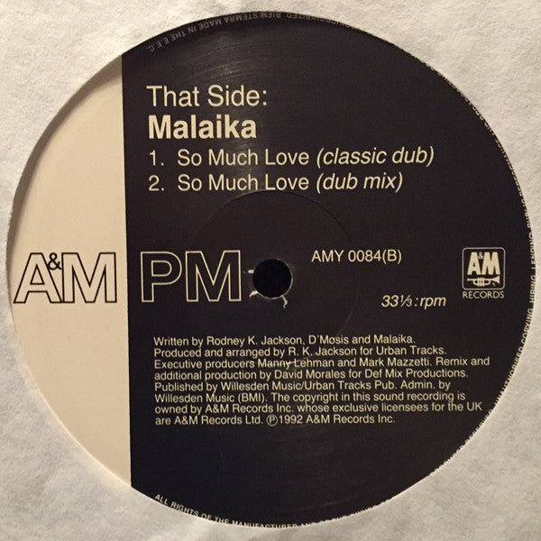 Malaika : So Much Love (David Morales Mixes) (12")