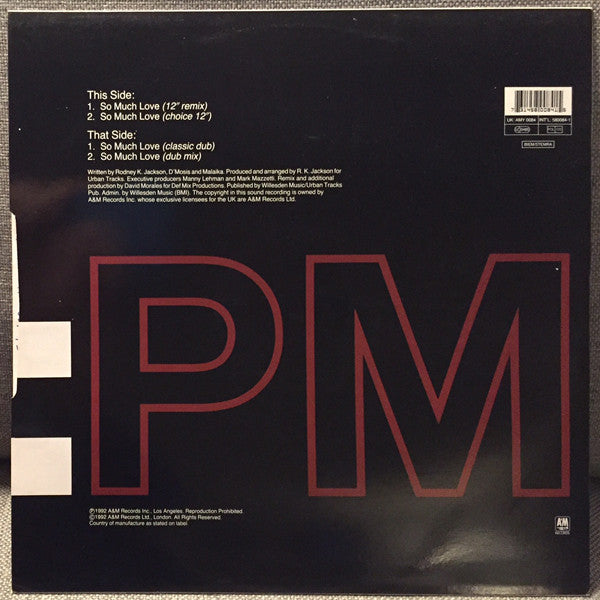 Malaika : So Much Love (David Morales Mixes) (12")