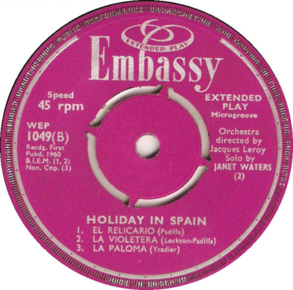 Various : Holiday In Spain (7", EP)