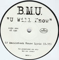 B.M.U. : U Will Know (12", Promo)