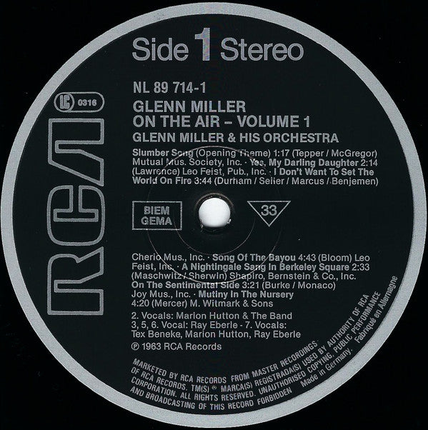 Glenn Miller : On The Air (3xLP)