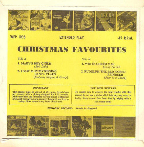 Various : Christmas Favourites (7", EP)