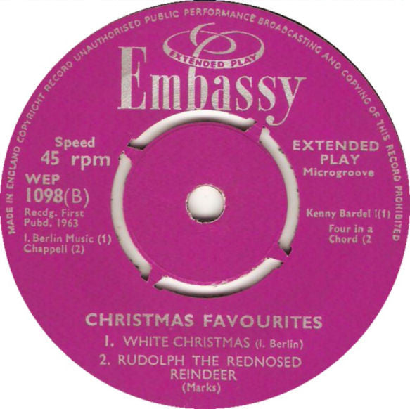 Various : Christmas Favourites (7", EP)