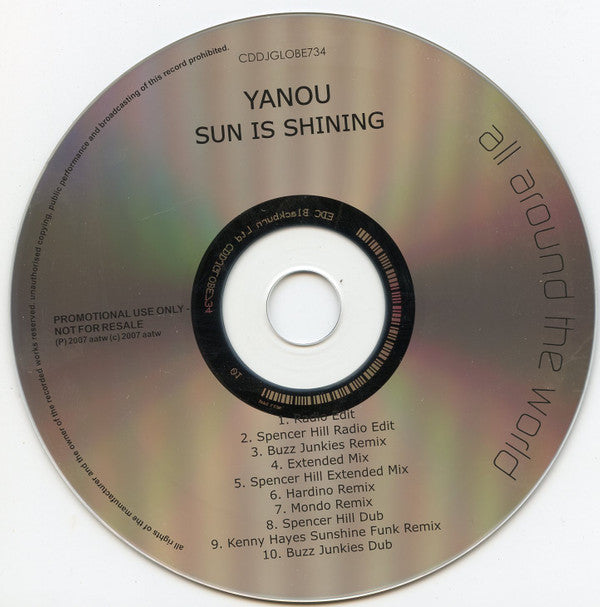 Yanou : Sun Is Shining (CD, Single, Promo)