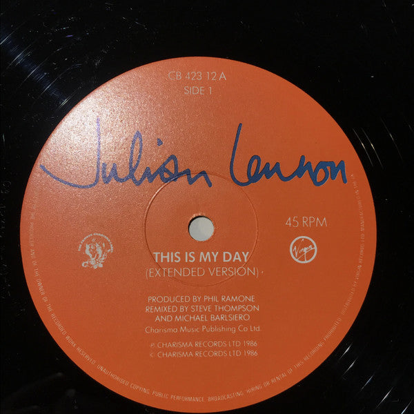 Julian Lennon : This Is My Day (12")