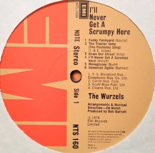 The Wurzels : I'll Never Get A Scrumpy Here (LP)