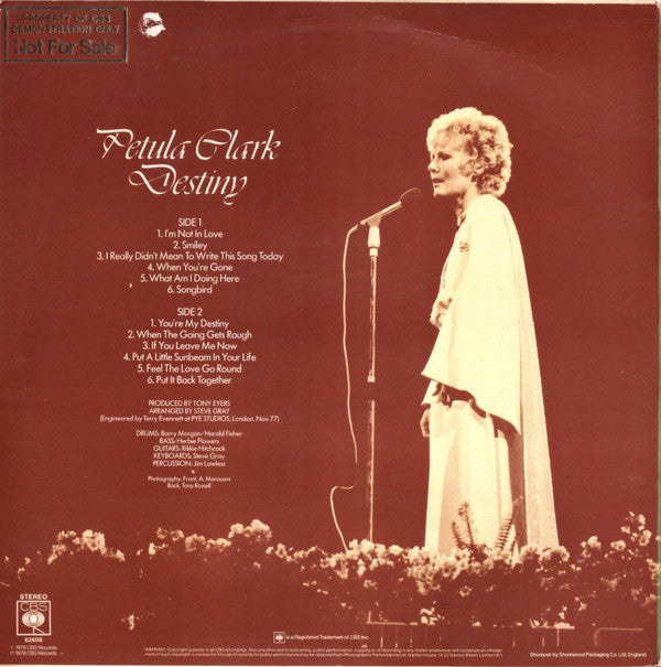 Petula Clark : Destiny (LP, Album)
