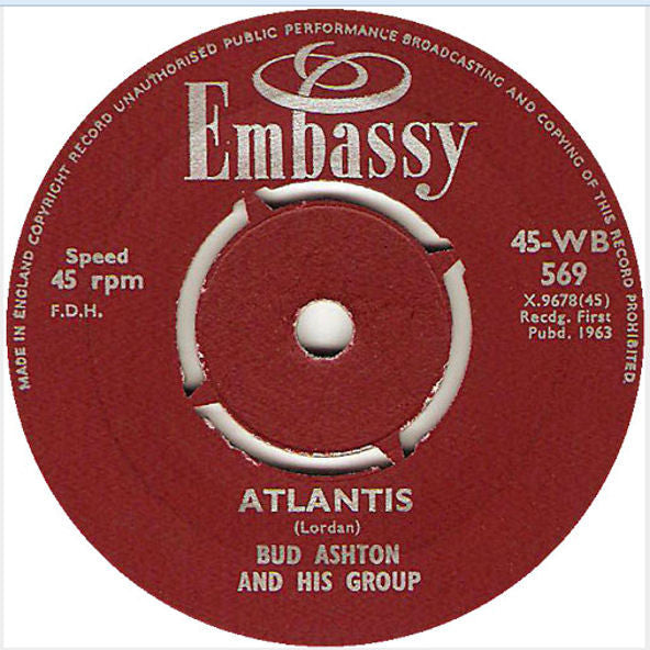 Bud Ashton And His Group / Hank Rogers : Atlantis / Deck Of Cards (7", Single)