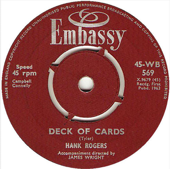 Bud Ashton And His Group / Hank Rogers : Atlantis / Deck Of Cards (7", Single)