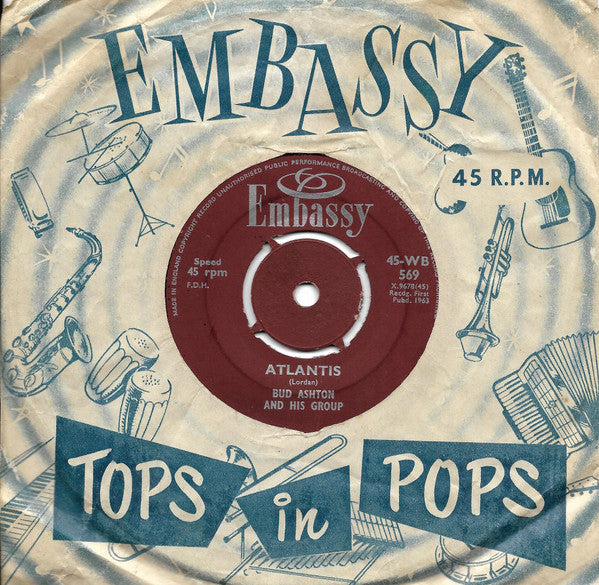 Bud Ashton And His Group / Hank Rogers : Atlantis / Deck Of Cards (7", Single)
