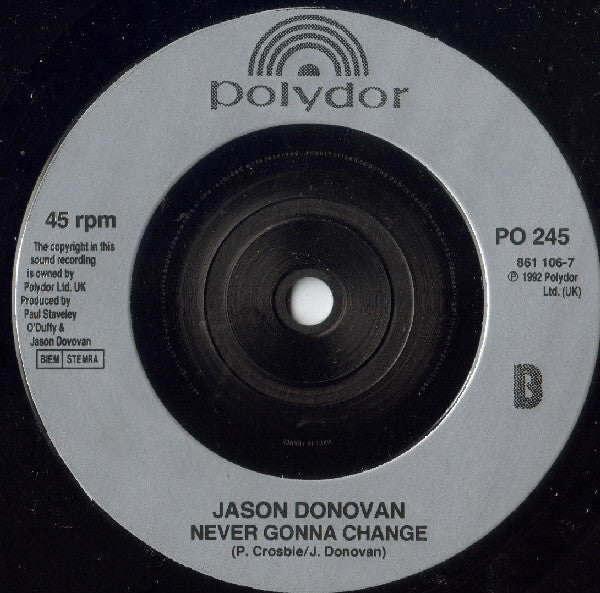 Jason Donovan : As Time Goes By (7", Single, Inj)