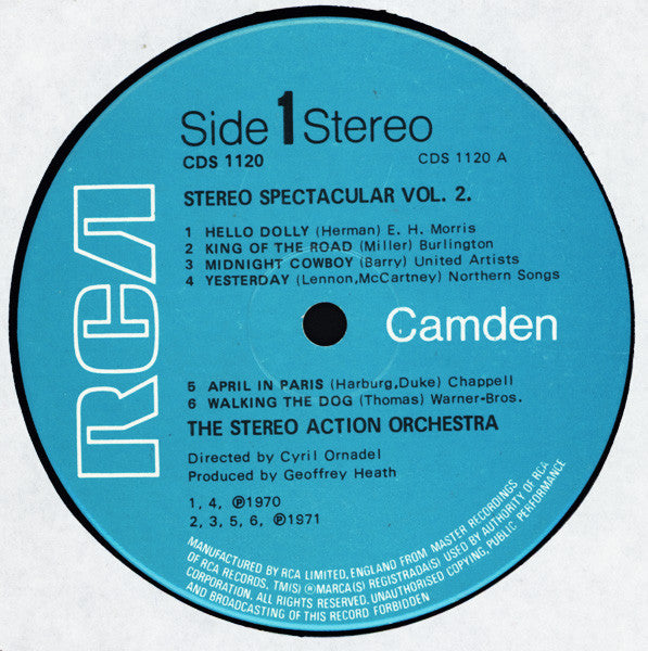 The Stereo Action Orchestra : Stereo Spectacular Vol. 2 (LP, Album)