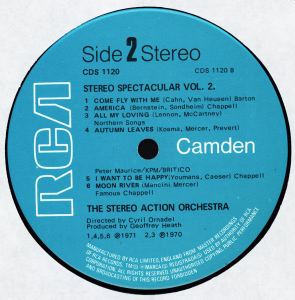 The Stereo Action Orchestra : Stereo Spectacular Vol. 2 (LP, Album)