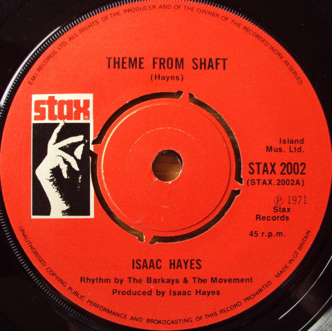 Isaac Hayes : Theme From Shaft / Do Your Thing (7", Single)