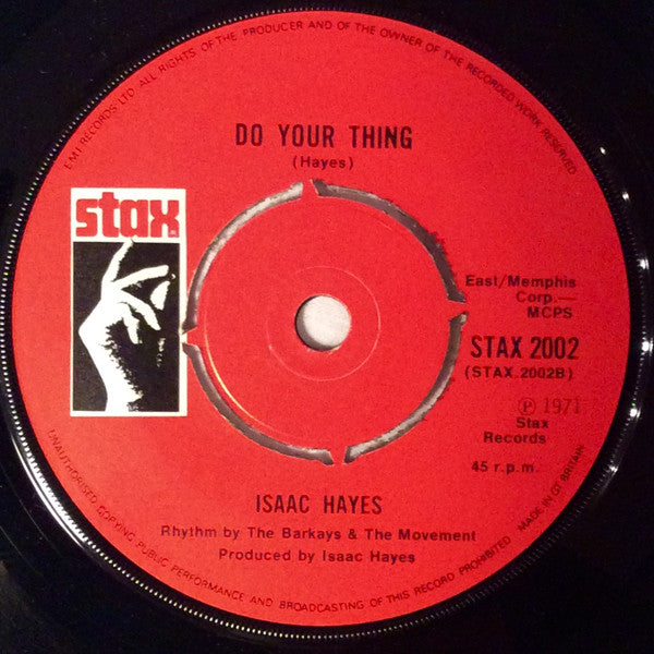 Isaac Hayes : Theme From Shaft / Do Your Thing (7", Single)