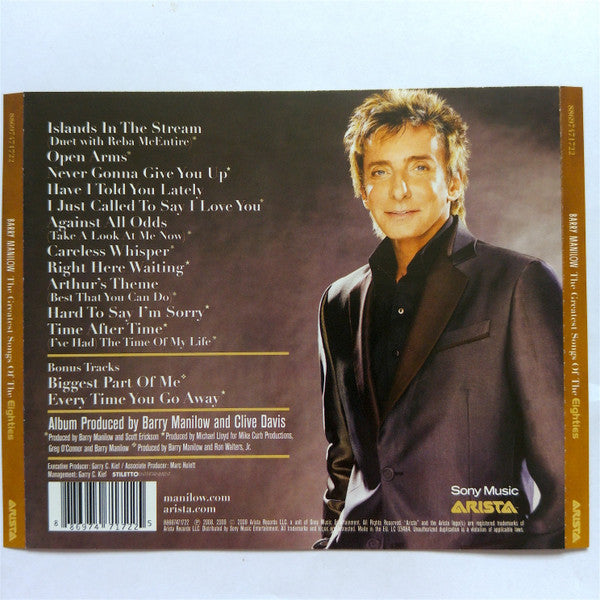 Barry Manilow : The Greatest Songs Of The Eighties (CD, Album)