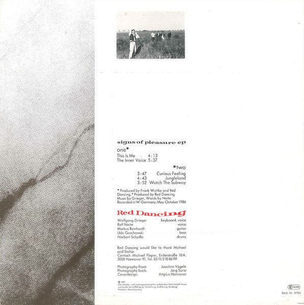 Red Dancing : Signs Of Pleasure (LP, MiniAlbum)