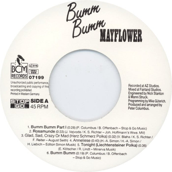 Mayflower (4) : Bumm Bumm (7", Single)