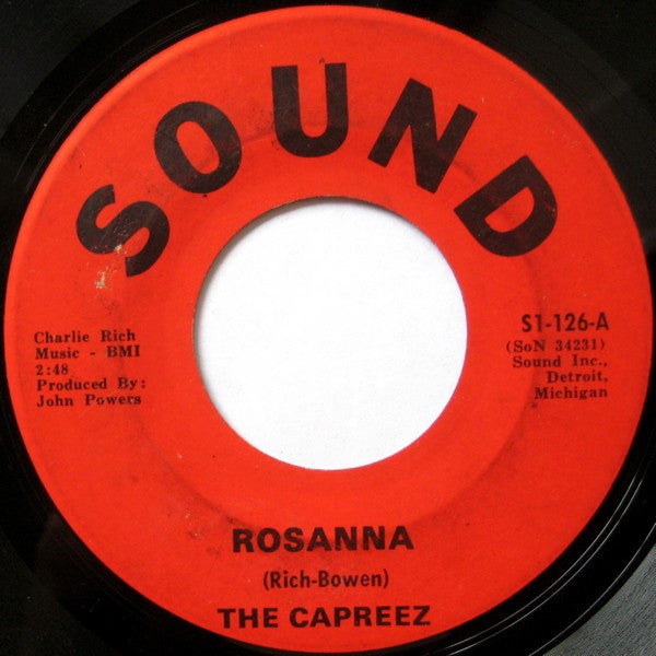 The Capreez : Rosanna (7", Single)