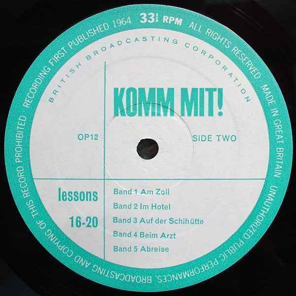 Various : Komm Mit! - Lessons 11 To 20 (LP)