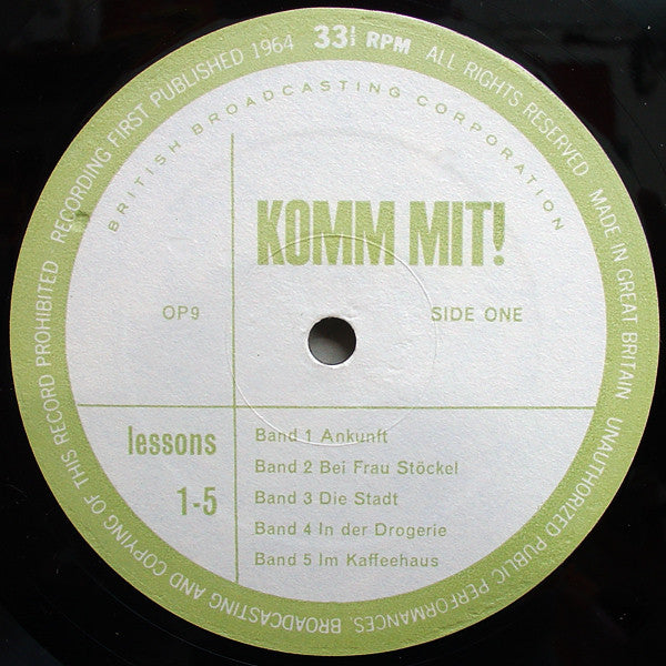 No Artist : Komm Mit! - Lessons 1 To 10 (LP)